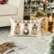 Christmas Polka Dot Love Heart Reindeer Throw Pillow Cover, 12 x 20 Inch Bow Winter Holiday Xmas Cushion Case Decoration for Sofa Couch